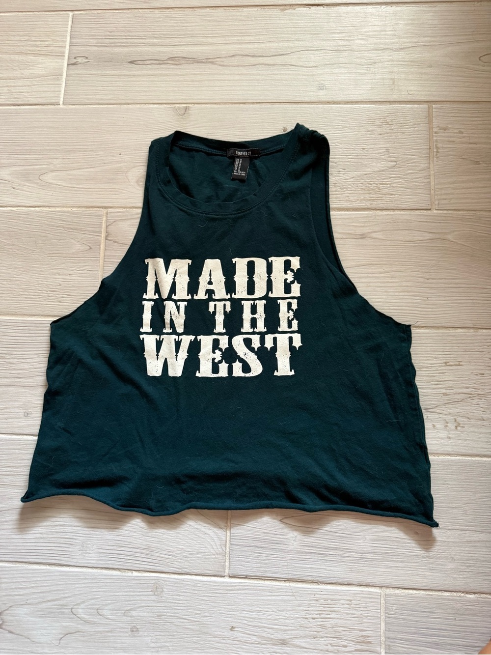 Made in the West Graphic Crop Tank Top
